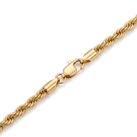 Broche pulsera LAZO 6MM oro laminado 18K