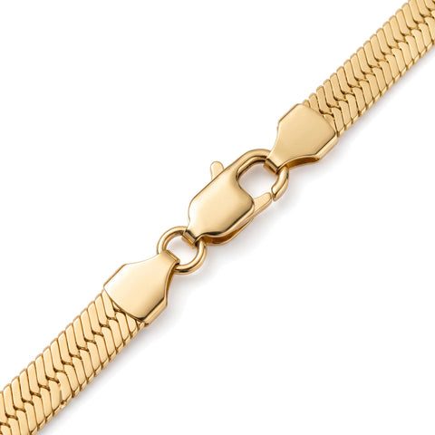 Broche pulsera EGIPCIA 6MM oro laminado 18K